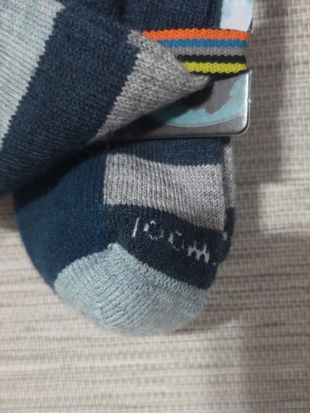 Smartwool Everyday Striped Merino Socks – Blue, Light Blue, Gray